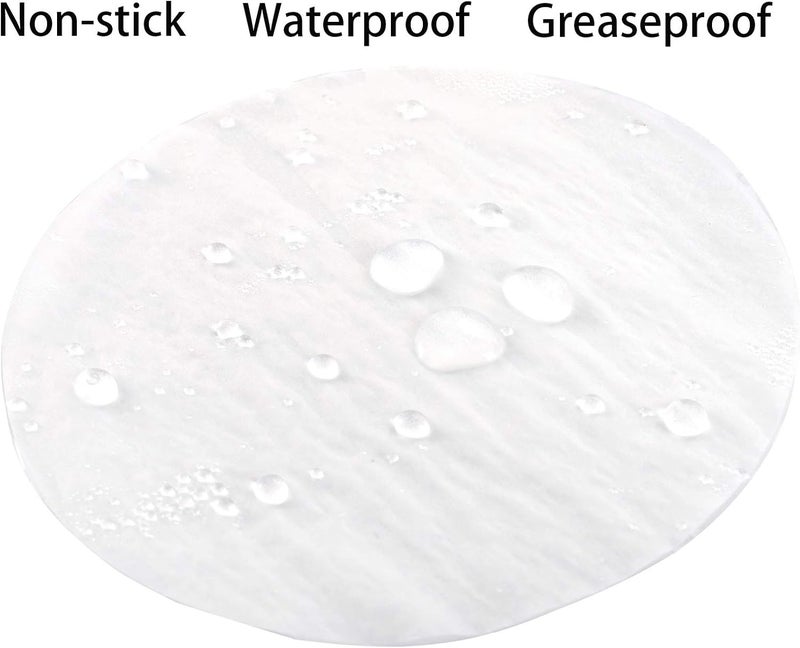 Cedilis 1500pcs Hamburger Patty Paper, 4.5IN Non-Stick Wax Papers, Round Parchment Paper, Food-Grade Burger Sheets for Patty Separating, Freezing, BBQ, Ground Beef and Turkey - Image 3